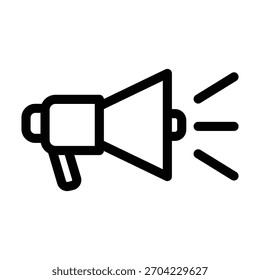 Megaphone icon illustration vector design template