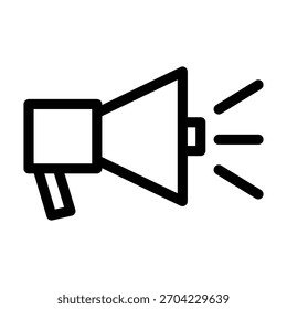 Plantilla de diseño de Vector de ilustración de icono de megáfono