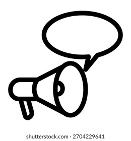 Megaphon Symbol Illustration Vektor Design Template