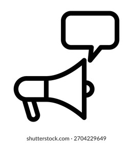 Plantilla de diseño de Vector de ilustración de icono de megáfono