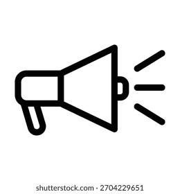 Megaphone icon illustration vector design template