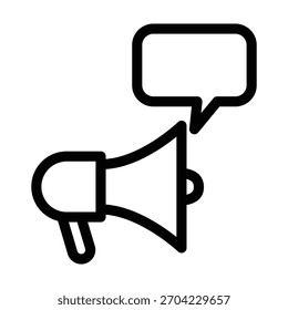 Plantilla de diseño de Vector de ilustración de icono de megáfono