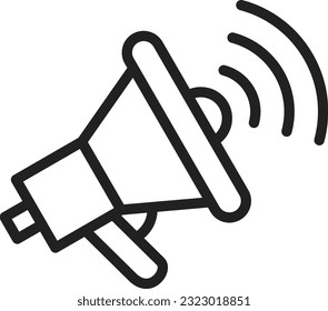 Megaphone Icon image. Suitable for mobile application.