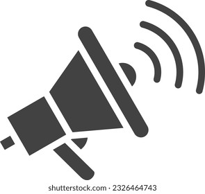 Megaphone Icon image. Suitable for mobile application.
