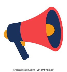  megaphone icon isolated on transparent background