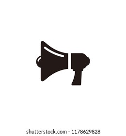 Megaphone icon isolated on white background