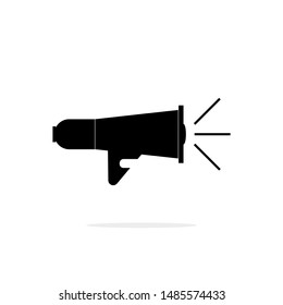 Megaphone icon isolated on white background.