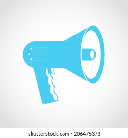 Megaphone Icon Isolated on White Background