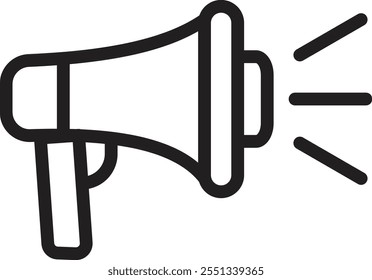 Megaphone Icon. isolated on white background. Vector Logo Design Template.