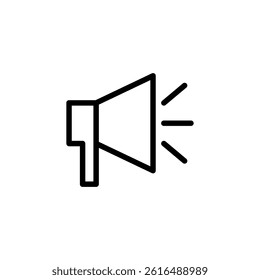 Megaphone icon isolated on white background. Megaphone sign. Vector illustration