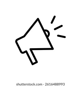 Megaphone icon isolated on white background. Megaphone sign. Vector illustration
