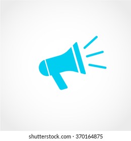Megaphone Icon Isolated on White Background