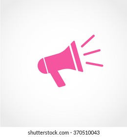 Megaphone Icon Isolated on White Background