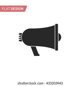 Megaphone icon isolated on white background