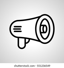megaphone icon. isolated sign symbol