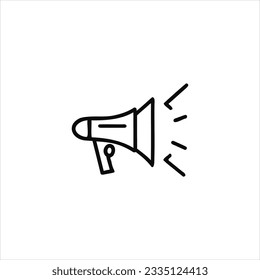 Megaphone icon isolated vector illustration