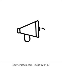 Megaphone icon isolated vector illustration