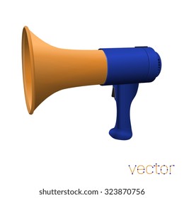megaphone icon isolated. Vector illustration