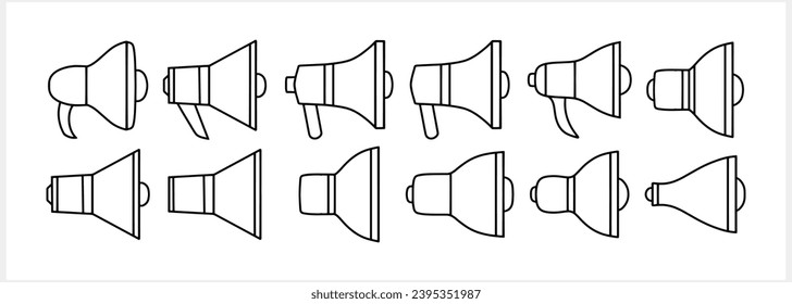 Megaphone icon isolated Vector stock illustration EPS 10 