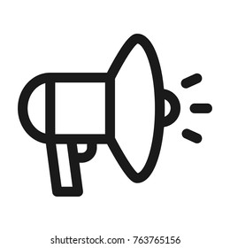 Megaphone icon. Line style