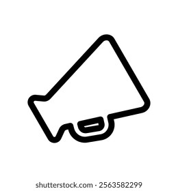 Megaphone Icon Line Style Design Web and Mobile Vector Illustration.