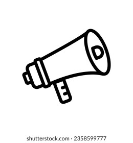 vector de línea de icono megáfono