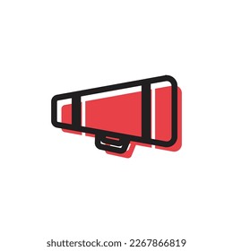 Megaphone Icon Logo Design Element. Kann für Web und Mobile verwendet werden