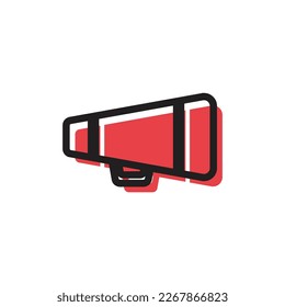 Elemento de diseño del logotipo del icono Megaphone. Se puede usar para Web y Mobile