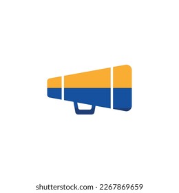 Megaphone Icon Logo Design Element. Kann für Web und Mobile verwendet werden