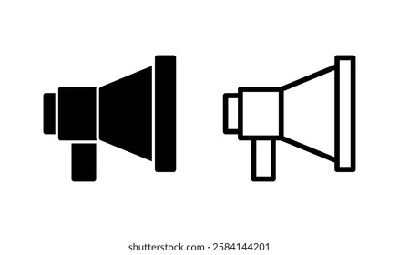 Megaphone icon logo design. Loudspeaker sign and symbol