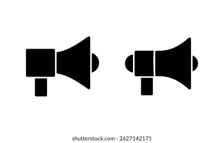 Megaphone icon logo design. Loudspeaker sign and symbol