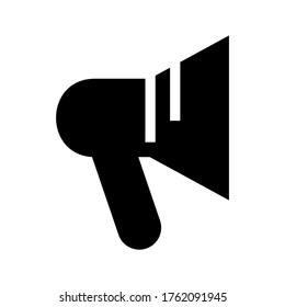 megaphone icon or logo isolated sign symbol vector illustration - high quality black style vector icons
