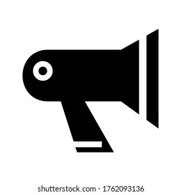 Megaphon-Symbol oder Logo einzeln auf Zeichen, Vektorgrafik - hochwertige Vektorsymbole im schwarzen Stil
