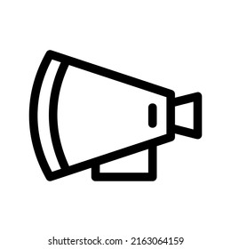 megaphone icon or logo isolated sign symbol vector illustration - high quality black style vector icons
