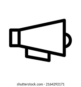 megaphone icon or logo isolated sign symbol vector illustration - high quality black style vector icons
