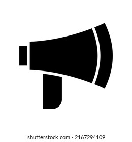 megaphone icon or logo isolated sign symbol vector illustration - high quality black style vector icons
