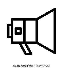 megaphone icon or logo isolated sign symbol vector illustration - high quality black style vector icons
