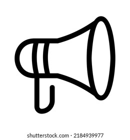 megaphone icon or logo isolated sign symbol vector illustration - high quality black style vector icons
