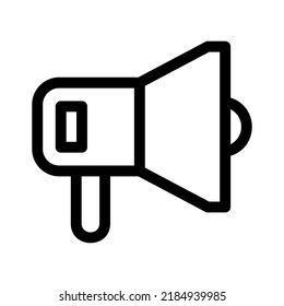 megaphone icon or logo isolated sign symbol vector illustration - high quality black style vector icons
