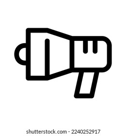 megaphone icon or logo isolated sign symbol vector illustration - high quality black style vector icons
