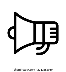megaphone icon or logo isolated sign symbol vector illustration - high quality black style vector icons

