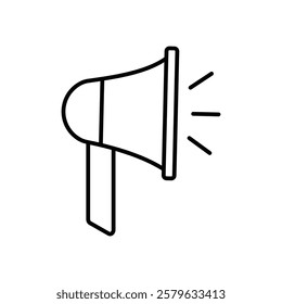 Megaphone icon logo sign set vector outline