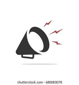 Megaphone Icon Logo Template Illustration Design. Vector EPS 10.