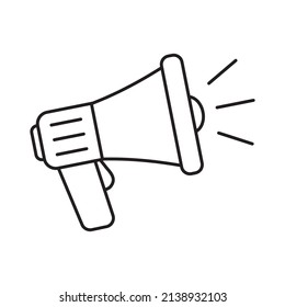 Megaphone icon, loud speaker icon