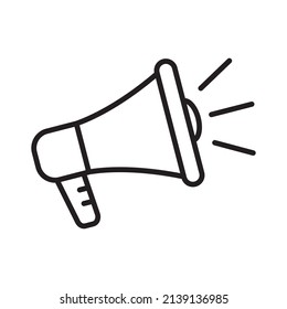 Icono Megaphone, icono del altavoz fuerte