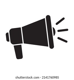 Megaphone icon, loud speaker icon.