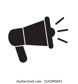 Megaphone Symbol, lautes Lautsprechersymbol.