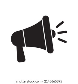 Megaphone Symbol, lautes Lautsprechersymbol.