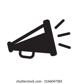 Megaphone icon, loud speaker icon.