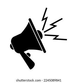Megaphone icon, loud speaker icon.